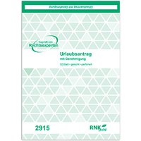 RNK-Verlag Urlaubsantrag Formularbuch 2915 von RNK-Verlag