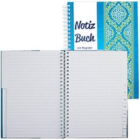 RNK-Verlag Notizbuch mit ABC Register Blue Orient DIN A5 liniert, mehrfarbig Hardcover 96 Seiten RNK-Verlag Notizbuch mit ABC Register Blue Orient DIN A5 liniert, mehrfarbig Hardcover 96 Seiten von RNK-Verlag