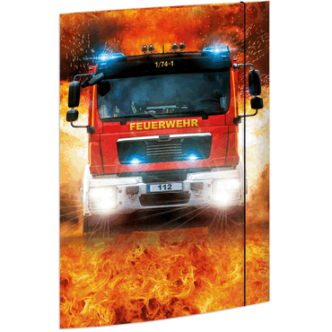 RNK Verlag Zeichenmappe On Fire - A3 3 Klappen mit Gummizug Karton. von RNK Verlag