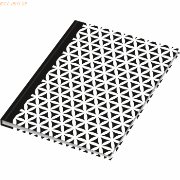 4 x RNK Notizbuch 'black & white Flowers' A5 dotted 96 Blatt 4 x RNK Notizbuch 'black & white Flowers' A5 dotted 96 Blatt von RNK