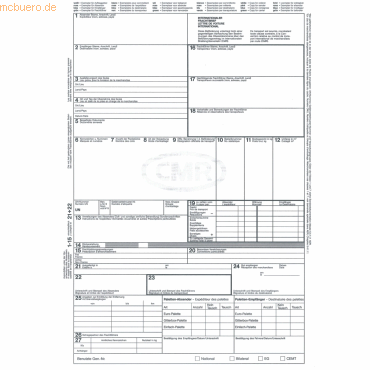 50 x RNK Vordruck Frachtbrief CMR internationaler Güterverkehr A4 4-te 50 x RNK Vordruck Frachtbrief CMR internationaler Güterverkehr A4 4-te von RNK