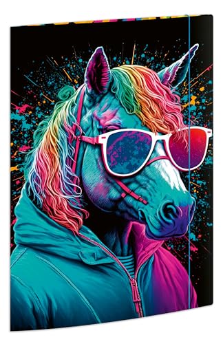 RNKVERLAG 46337 - Sammelmappe Neon 240 x 330 mm, 3 Stück, Dokumentenmappe für DIN A4, mit Gummizugverschluss RNKVERLAG 46337 - Sammelmappe Neon 240 x 330 mm, 3 Stück, Dokumentenmappe für DIN A4, mit Gummizugverschluss von RNKVERLAG