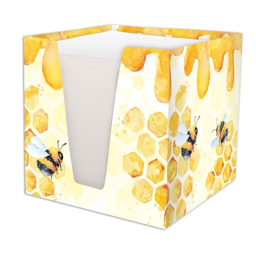 RNKVERLAG 46800 - Notizklotz Honey, Bienen, 900 Blatt, 70 g/m², 92 x 92 x 92 mm aus Karton, 1 Stück RNKVERLAG 46800 - Notizklotz Honey, Bienen, 900 Blatt, 70 g/m², 92 x 92 x 92 mm aus Karton, 1 Stück von RNKVERLAG