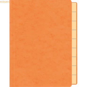 RNK Briefmarkenmappe A5 orange 10 Fächer von RNK