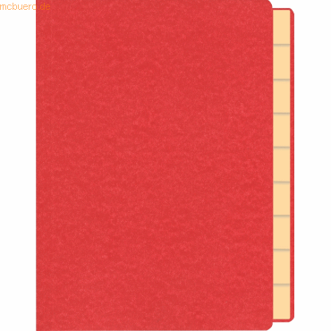 RNK Briefmarkenmappe A5 rot 10 Fächer von RNK