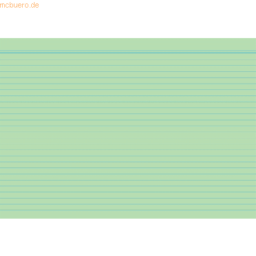 RNK Karteikarten A5 liniert grün VE=100 Stück von RNK