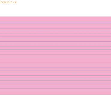 RNK Karteikarten A7 liniert rosa VE=100 Stück von RNK