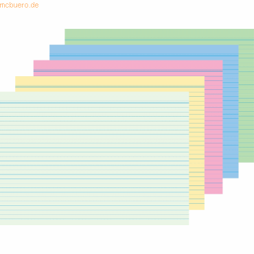 RNK Karteikarten A7 liniert sortiert VE=100 Stück von RNK