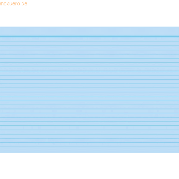 RNK Karteikarten A8 liniert 170 g/qm blau VE=100 Stück von RNK