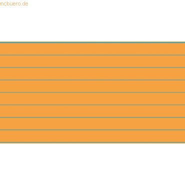 RNK Karteikarten A8 liniert 170 g/qm orange VE=100 Stück von RNK