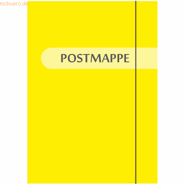 RNK Postmappe A4 400g/qm Gummizug Aufdruck Postmappe von RNK