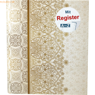 RNK Ringbuch 'Alhambra' mit Register A-Z für A5 4 Ringe von RNK