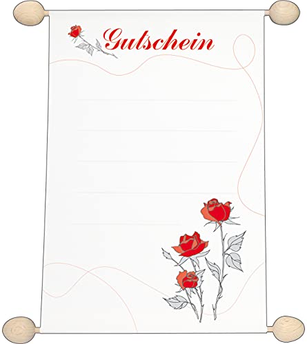 RNKVERLAG 28707 - Gutschein Idee & Stil „Gutschein“ neutral mit Rose, DIN A5, 1 Stück RNKVERLAG 28707 - Gutschein Idee & Stil „Gutschein“ neutral mit Rose, DIN A5, 1 Stück von RNKVERLAG