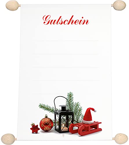 RNKVERLAG 28713 - Gutschein Idee & Stil „Schlitten - Mütze – Kerze“, DIN A5, 1 Stück RNKVERLAG 28713 - Gutschein Idee & Stil „Schlitten - Mütze – Kerze“, DIN A5, 1 Stück von RNKVERLAG