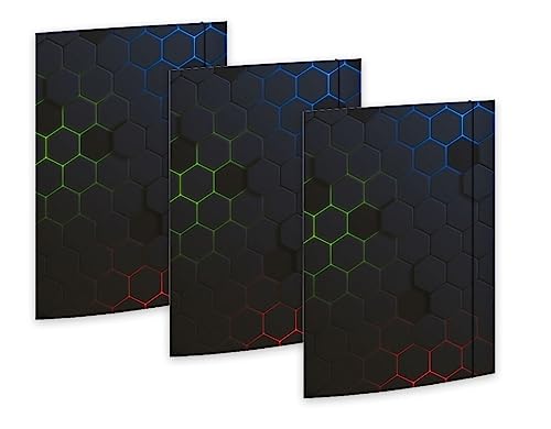 RNKVERLAG 46332-3 - Sammelmappe Hexagon 240 x 330 mm, 3 Stück, DIN A4, mit Gummizugverschluss RNKVERLAG 46332-3 - Sammelmappe Hexagon 240 x 330 mm, 3 Stück, DIN A4, mit Gummizugverschluss von RNKVERLAG