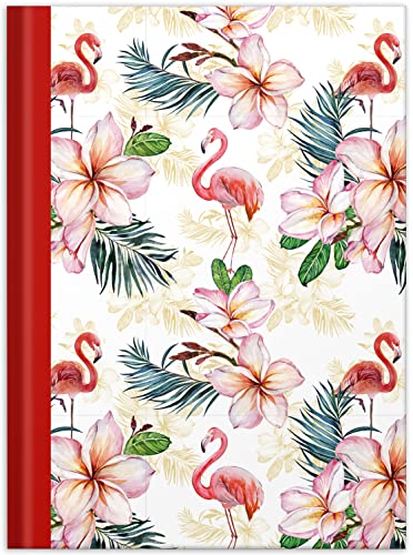 RNKVERLAG 46750 - Kladde / Notizbuch „Flamingo rot“, dotted, DIN A5, 96 Blatt, 70 g/m², 1 Stück von RNKVERLAG