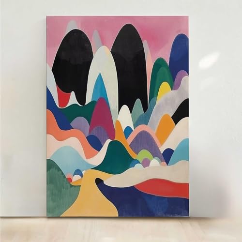 Abstrakt Diamond Painting, 5D Landschaft Diamond Painting Erwachsene Diamant Malerei DIY Steine Kristall Kunst Bastelnset Erwachsene Anfänger Set, zur Zimmer Wanddeko, Geschenke 60x80cm PjY1883 2-4 von RNXAOPEN