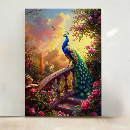 Blume Diamond Painting, 5D Pfau Diamond Painting Erwachsene Diamant Malerei DIY Steine Kristall Kunst Bastelnset Erwachsene Anfänger Set, zur Zimmer Wanddeko, Geschenke für Frauen 60x80cm PjY859 3-A Blume Diamond Painting, 5D Pfau Diamond Painting Erwachsene Diamant Malerei DIY Steine Kristall Kunst Bastelnset Erwachsene Anfänger Set, zur Zimmer Wanddeko, Geschenke für Frauen 60x80cm PjY859 3-A von RNXAOPEN