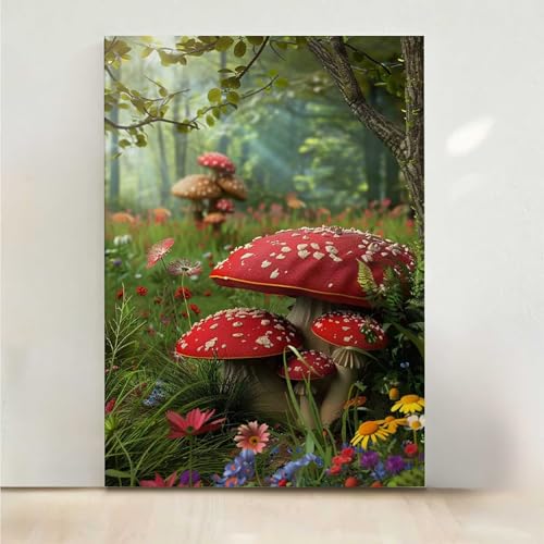 Blume Diamond Painting, 5D Pilz Diamond Painting Erwachsene Diamant Malerei DIY Steine Kristall Kunst Bastelnset Erwachsene Anfänger Set, zur Zimmer Wanddeko, Geschenke für Frauen 40x50CM PjY887 8-K Blume Diamond Painting, 5D Pilz Diamond Painting Erwachsene Diamant Malerei DIY Steine Kristall Kunst Bastelnset Erwachsene Anfänger Set, zur Zimmer Wanddeko, Geschenke für Frauen 40x50CM PjY887 8-K von RNXAOPEN