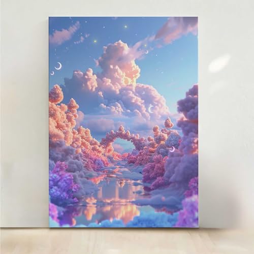 Blume Diamond Painting, 5D Wolke Diamond Painting Erwachsene Diamant Malerei DIY Steine Kristall Kunst Bastelnset Erwachsene Anfänger Set, zur Zimmer Wanddeko, Geschenke für Frauen 30x40cm PjY5211 5-P Blume Diamond Painting, 5D Wolke Diamond Painting Erwachsene Diamant Malerei DIY Steine Kristall Kunst Bastelnset Erwachsene Anfänger Set, zur Zimmer Wanddeko, Geschenke für Frauen 30x40cm PjY5211 5-P von RNXAOPEN