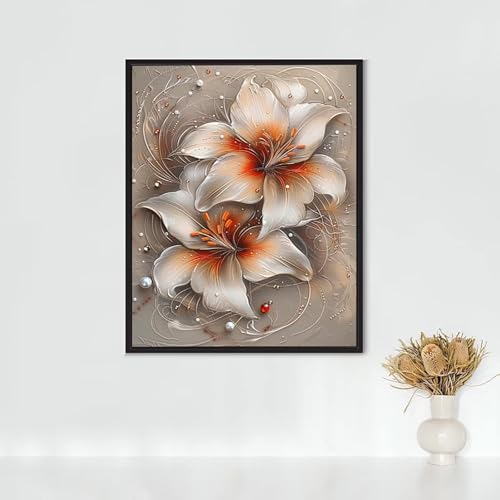 Diamond Painting Anlage, Diamond Painting Erwachsene Blume Bastelset, DIY Diamant Malerei Runder Vollbohrer Diamanten Kinder Malerei Stickerei Kreuzstich Dekoration, Geschenk (90x120cm) PJY9 6-I von RNXAOPEN