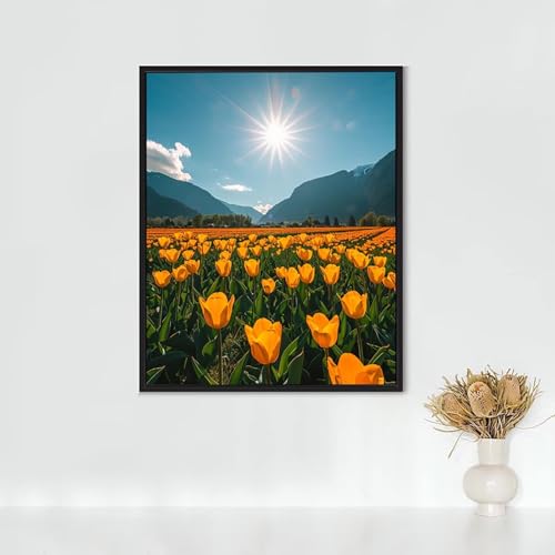 Diamond Painting Anlage, Diamond Painting Erwachsene Tulpe Bastelset, DIY Diamant Malerei Runder Vollbohrer Diamanten Kinder Malerei Stickerei Kreuzstich Dekoration, Geschenk 40 x 50 cm PJY3 0-4 Diamond Painting Anlage, Diamond Painting Erwachsene Tulpe Bastelset, DIY Diamant Malerei Runder Vollbohrer Diamanten Kinder Malerei Stickerei Kreuzstich Dekoration, Geschenk 40 x 50 cm PJY3 0-4 von RNXAOPEN