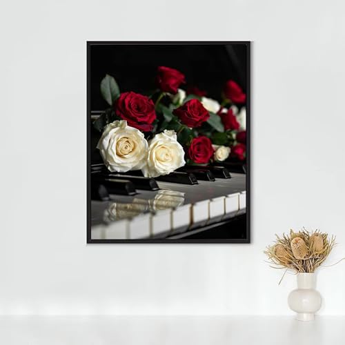 Diamond Painting Blumen, Diamond Painting Erwachsene Rose Bastelset, DIY Diamant Malerei Runder Vollbohrer Diamanten Kinder Malerei Stickerei Kreuzstich Dekoration, Geschenk 80x110cm PJY8 Z-R Diamond Painting Blumen, Diamond Painting Erwachsene Rose Bastelset, DIY Diamant Malerei Runder Vollbohrer Diamanten Kinder Malerei Stickerei Kreuzstich Dekoration, Geschenk 80x110cm PJY8 Z-R von RNXAOPEN
