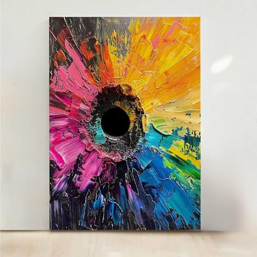 Diamond Painting Erwachsene Abstrakt Diamant Painting Bilder Blume 5D DIY Mosaikherstellung Basteln Erwachsene Anfänger Set für Heim Schlafzimmer Deko Wohnzimmer, Geschenke 30x40cm PjY7968 W-4 von RNXAOPEN