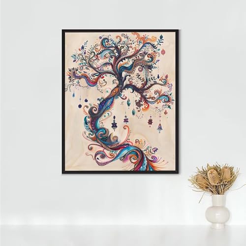 Diamond Painting Erwachsene Abstrakt Diamond Painting Baum DIY Vollbohrer Diamant Malerei Set Anfänger, Diamant Kunst Malerei Stickerei Set, Wanddeko und Zimmer Deko, Geschenke 80 x 110 cm PJY8 9-3 Diamond Painting Erwachsene Abstrakt Diamond Painting Baum DIY Vollbohrer Diamant Malerei Set Anfänger, Diamant Kunst Malerei Stickerei Set, Wanddeko und Zimmer Deko, Geschenke 80 x 110 cm PJY8 9-3 von RNXAOPEN