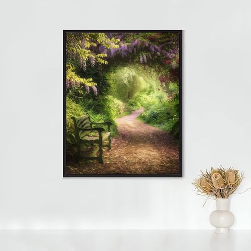 Diamond Painting Erwachsene Anlage Diamond Painting Blumen DIY Vollbohrer Diamant Malerei Set Anfänger, Diamant Kunst Malerei Stickerei Set, Wanddeko und Zimmer Deko, Geschenke (70x95cm) PJY6 8-I von RNXAOPEN