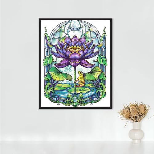 Diamond Painting Erwachsene Anlage Diamond Painting Lotus DIY Vollbohrer Diamant Malerei Set Anfänger, Diamant Kunst Malerei Stickerei Set, Wanddeko und Zimmer Deko, Geschenke 30 x 40 cm PJY2 Q-W Diamond Painting Erwachsene Anlage Diamond Painting Lotus DIY Vollbohrer Diamant Malerei Set Anfänger, Diamant Kunst Malerei Stickerei Set, Wanddeko und Zimmer Deko, Geschenke 30 x 40 cm PJY2 Q-W von RNXAOPEN