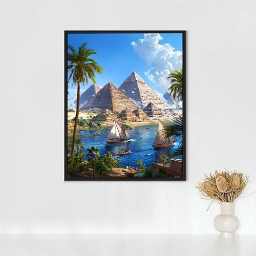 Diamond Painting Erwachsene Architektur Diamond Painting Pyramide DIY Vollbohrer Diamant Malerei Set Anfänger, Diamant Kunst Malerei Stickerei Set, Wanddeko und Zimmer Deko, Geschenke 40x50CM PJY3 7-N Diamond Painting Erwachsene Architektur Diamond Painting Pyramide DIY Vollbohrer Diamant Malerei Set Anfänger, Diamant Kunst Malerei Stickerei Set, Wanddeko und Zimmer Deko, Geschenke 40x50CM PJY3 7-N von RNXAOPEN