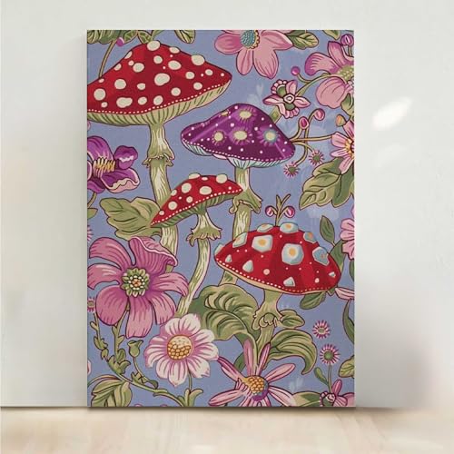 Diamond Painting Erwachsene Blume Diamant Painting Bilder Pilz 5D DIY Mosaikherstellung Basteln Erwachsene Anfänger Set für Heim Schlafzimmer Deko Wohnzimmer, Geschenke für Frauen 30x40CM PjY8548 I-7 von RNXAOPEN