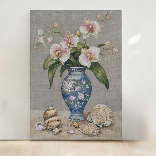 Diamond Painting Erwachsene Blumen Diamant Painting Bilder Blume 5D DIY Mosaikherstellung Basteln Erwachsene Anfänger Set für Heim Schlafzimmer Deko Wohnzimmer, Geschenke für Frauen 30x40CM PjY862 0-4 von RNXAOPEN