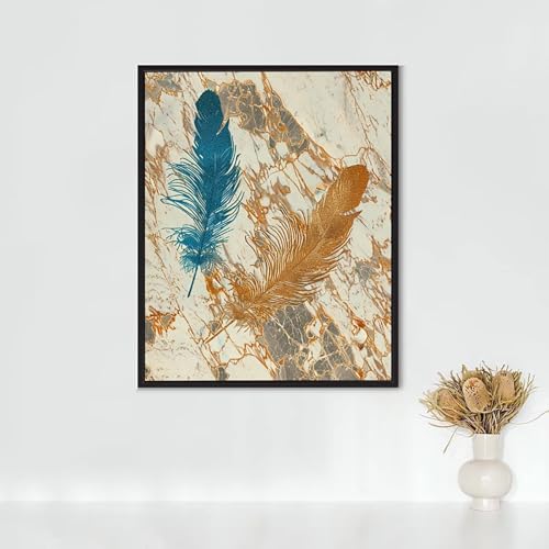 Diamond Painting Erwachsene Element Diamond Painting Feder DIY Vollbohrer Diamant Malerei Set Anfänger, Diamant Kunst Malerei Stickerei Set, Wanddeko und Zimmer Deko, Geschenke 40x50cm PJY3 1-I von RNXAOPEN