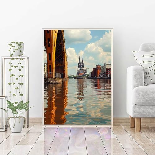 Diamond Painting Erwachsene Haus, DIY Diamond Painting See Bastelset, Vollbohrer Diamant Malerei Set, Diamant Kunst Malerei Stickerei Set, Wanddeko und Zimmer Deko, Geschenke 40x50cm PJY3 X-5 Diamond Painting Erwachsene Haus, DIY Diamond Painting See Bastelset, Vollbohrer Diamant Malerei Set, Diamant Kunst Malerei Stickerei Set, Wanddeko und Zimmer Deko, Geschenke 40x50cm PJY3 X-5 von RNXAOPEN