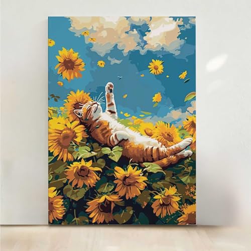 Diamond Painting Erwachsene Katze Diamant Painting Bilder Blume 5D DIY Mosaikherstellung Basteln Erwachsene Anfänger Set für Heim Schlafzimmer Deko Wohnzimmer, Geschenke für Frauen 50x65CM PjY912 9-G Diamond Painting Erwachsene Katze Diamant Painting Bilder Blume 5D DIY Mosaikherstellung Basteln Erwachsene Anfänger Set für Heim Schlafzimmer Deko Wohnzimmer, Geschenke für Frauen 50x65CM PjY912 9-G von RNXAOPEN