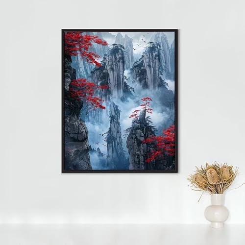 Diamond Painting Erwachsene Katze Diamond Painting Baum DIY Vollbohrer Diamant Malerei Set Anfänger, Diamant Kunst Malerei Stickerei Set, Wanddeko und Zimmer Deko, Geschenke 30 x 40 cm PJY2 P-Z von RNXAOPEN