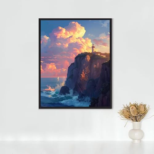 Diamond Painting Erwachsene Katze Diamond Painting Leuchtturm DIY Vollbohrer Diamant Malerei Set Anfänger, Diamant Kunst Malerei Stickerei Set, Wanddeko und Zimmer Deko, Geschenke 80 x 110 cm PJY8 1-V Diamond Painting Erwachsene Katze Diamond Painting Leuchtturm DIY Vollbohrer Diamant Malerei Set Anfänger, Diamant Kunst Malerei Stickerei Set, Wanddeko und Zimmer Deko, Geschenke 80 x 110 cm PJY8 1-V von RNXAOPEN