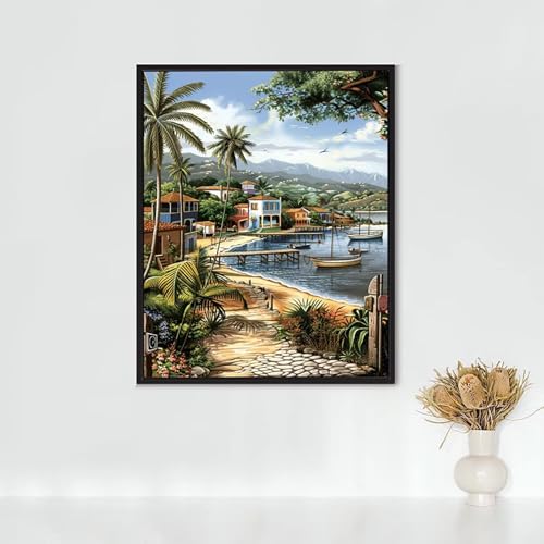 Diamond Painting Erwachsene Katze Diamond Painting Strand DIY Vollbohrer Diamant Malerei Set Anfänger, Diamant Kunst Malerei Stickerei Set, Wanddeko und Zimmer Deko, Geschenke 90x120CM PJY9 8-I von RNXAOPEN