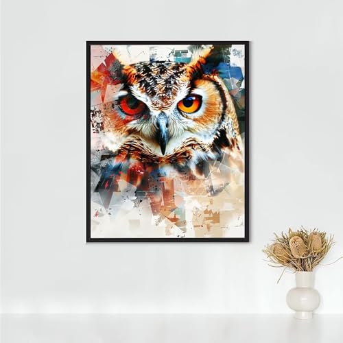 Diamond Painting Erwachsene Kunst Diamond Painting Adler DIY Vollbohrer Diamant Malerei Set Anfänger, Diamant Kunst Malerei Stickerei Set, Wanddeko und Zimmer Deko, Geschenke (80x110cm) PJY8 5-I von RNXAOPEN