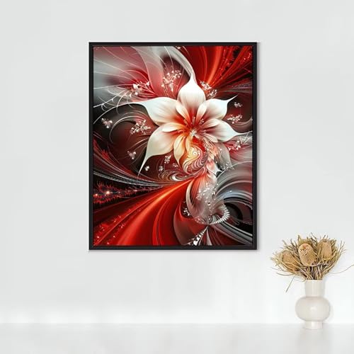 Diamond Painting Erwachsene Kunst Diamond Painting Blume DIY Vollbohrer Diamant Malerei Set Anfänger, Diamant Kunst Malerei Stickerei Set, Wanddeko und Zimmer Deko, Geschenke 90x120cm PJY9 C-0 von RNXAOPEN