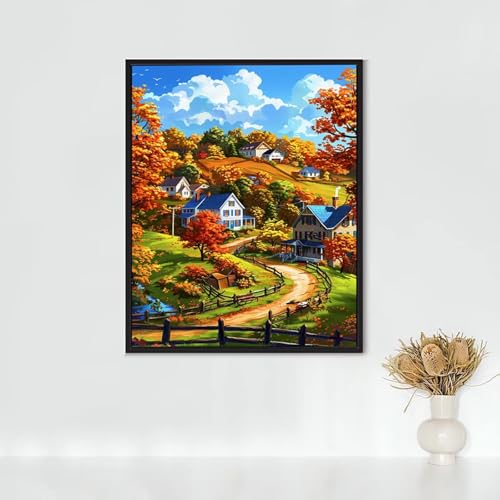 Diamond Painting Erwachsene LäNdlich Diamond Painting HäUser DIY Vollbohrer Diamant Malerei Set Anfänger, Diamant Kunst Malerei Stickerei Set, Wanddeko und Zimmer Deko, Geschenke 50 x 70 cm PJY4 0-P Diamond Painting Erwachsene LäNdlich Diamond Painting HäUser DIY Vollbohrer Diamant Malerei Set Anfänger, Diamant Kunst Malerei Stickerei Set, Wanddeko und Zimmer Deko, Geschenke 50 x 70 cm PJY4 0-P von RNXAOPEN