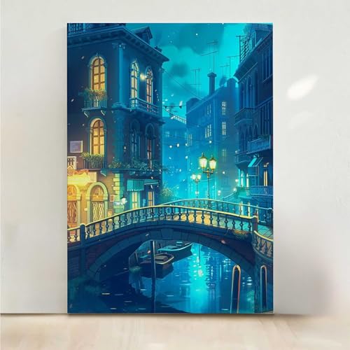 Diamond Painting Erwachsene Lampe Diamant Painting Bilder Nachtansicht 5D DIY Mosaikherstellung Basteln Erwachsene Anfänger Set für Heim Schlafzimmer Deko Wohnzimmer, Geschenke 50x65CM PjY8708 G-V Diamond Painting Erwachsene Lampe Diamant Painting Bilder Nachtansicht 5D DIY Mosaikherstellung Basteln Erwachsene Anfänger Set für Heim Schlafzimmer Deko Wohnzimmer, Geschenke 50x65CM PjY8708 G-V von RNXAOPEN