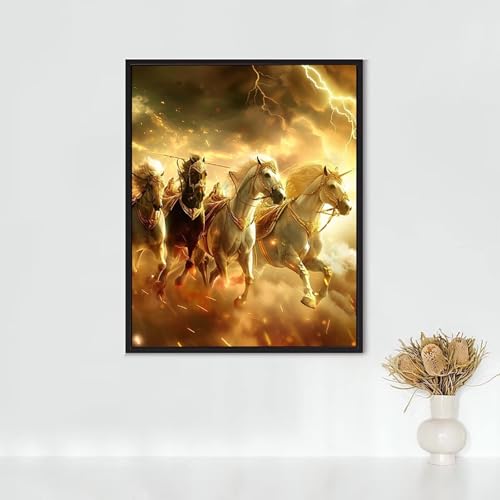 Diamond Painting Erwachsene Meereslebewesen Diamond Painting Einhorn DIY Vollbohrer Diamant Malerei Set, Diamant Kunst Malerei Stickerei Set, Wanddeko und Zimmer Deko, Geschenke 40x50cm PJY3 P-Q von RNXAOPEN