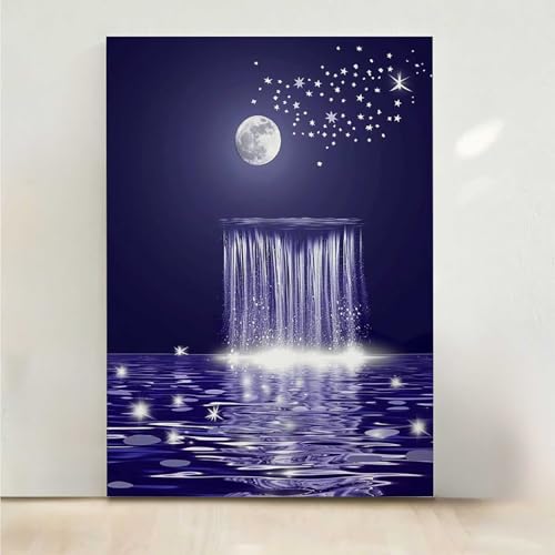 Diamond Painting Erwachsene Mond Diamant Painting Bilder Berg 5D DIY Mosaikherstellung Basteln Erwachsene Anfänger Set für Heim Schlafzimmer Deko Wohnzimmer, Geschenke für Frauen 40x50CM PjY2436 V-9 Diamond Painting Erwachsene Mond Diamant Painting Bilder Berg 5D DIY Mosaikherstellung Basteln Erwachsene Anfänger Set für Heim Schlafzimmer Deko Wohnzimmer, Geschenke für Frauen 40x50CM PjY2436 V-9 von RNXAOPEN
