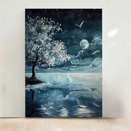 Diamond Painting Erwachsene Mond Diamant Painting Bilder Blume 5D DIY Mosaikherstellung Basteln Erwachsene Anfänger Set für Heim Schlafzimmer Deko Wohnzimmer, Geschenke für Frauen 80x100CM PjY8004 4-J Diamond Painting Erwachsene Mond Diamant Painting Bilder Blume 5D DIY Mosaikherstellung Basteln Erwachsene Anfänger Set für Heim Schlafzimmer Deko Wohnzimmer, Geschenke für Frauen 80x100CM PjY8004 4-J von RNXAOPEN