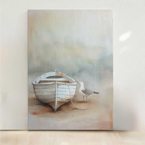 Diamond Painting Erwachsene Sea Diamant Painting Bilder Landschaft 5D DIY Mosaikherstellung Basteln Erwachsene Anfänger Set für Heim Schlafzimmer Deko Wohnzimmer, Geschenke 80x100CM PjY2148 F-L von RNXAOPEN