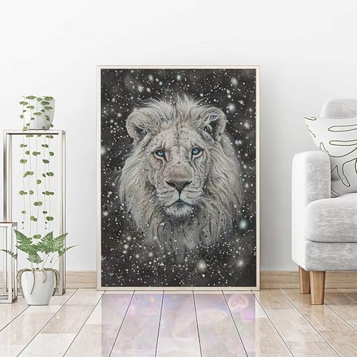 Diamond Painting Erwachsene Tier, DIY Diamond Painting Löwe Bastelset, Vollbohrer Diamant Malerei Set, Diamant Kunst Malerei Stickerei Set, Wanddeko und Zimmer Deko, Geschenke 30 x 40 cm PJY2 V-3 Diamond Painting Erwachsene Tier, DIY Diamond Painting Löwe Bastelset, Vollbohrer Diamant Malerei Set, Diamant Kunst Malerei Stickerei Set, Wanddeko und Zimmer Deko, Geschenke 30 x 40 cm PJY2 V-3 von RNXAOPEN