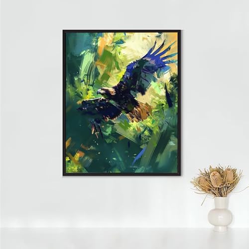 Diamond Painting Erwachsene Tier Diamond Painting Adler DIY Vollbohrer Diamant Malerei Set Anfänger, Diamant Kunst Malerei Stickerei Set, Wanddeko und Zimmer Deko, Geschenke 30 x 40 cm PJY2 9-8 Diamond Painting Erwachsene Tier Diamond Painting Adler DIY Vollbohrer Diamant Malerei Set Anfänger, Diamant Kunst Malerei Stickerei Set, Wanddeko und Zimmer Deko, Geschenke 30 x 40 cm PJY2 9-8 von RNXAOPEN